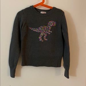 Little Girls Dino Sweater